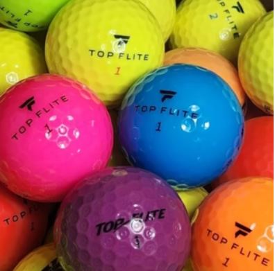 Golf Balls Everywhere Recycled TopFlite Color- Mix